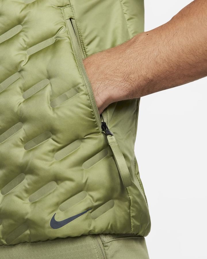 Chalecos Nike Therma-FIT ADV Repel Down-Fill Running Hombre Verde | ATBJY-2476