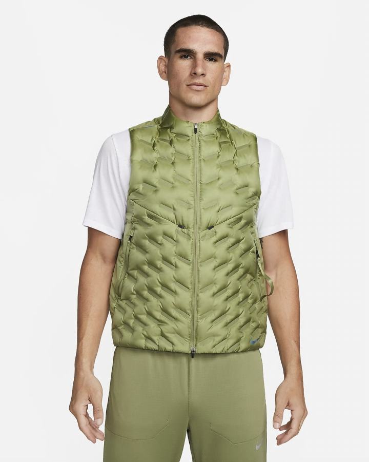 Chalecos Nike Therma-FIT ADV Repel Down-Fill Running Hombre Verde | ATBJY-2476