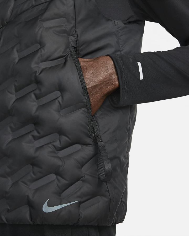 Chalecos Nike Therma-FIT ADV Repel Down-Fill Running Hombre Negras | LSROQ-2416