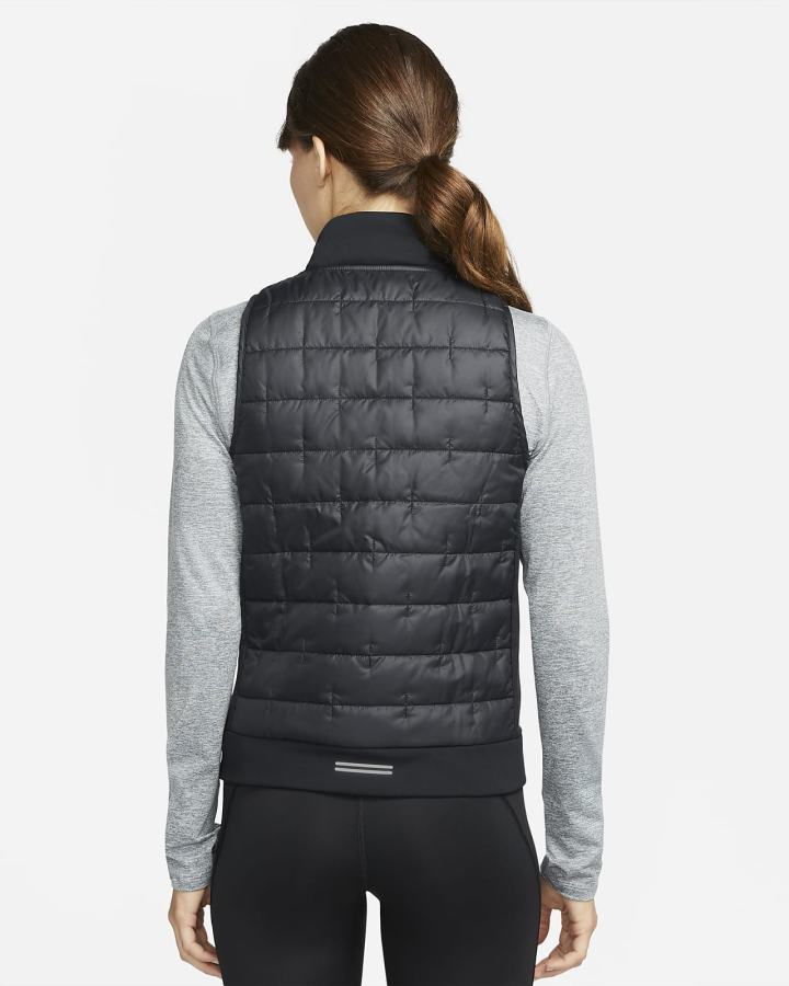 Chalecos Nike Therma-FIT Synthetic-Fill Running Mujer Negras | WCQTA-7328