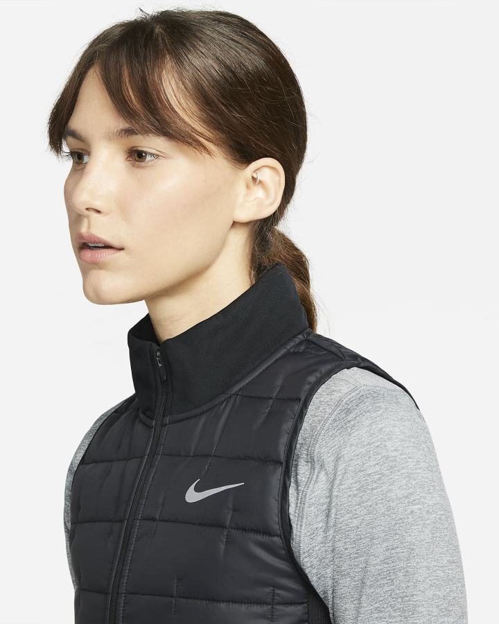 Chalecos Nike Therma-FIT Synthetic-Fill Running Mujer Negras | WCQTA-7328