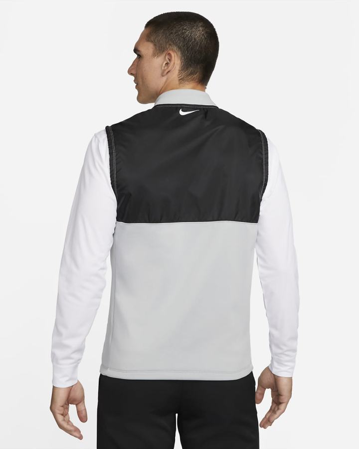 Chalecos Nike Therma-FIT Victory 1/2-Zip Golf Hombre Gris Claro Negras Blancas | KQEZT-8269