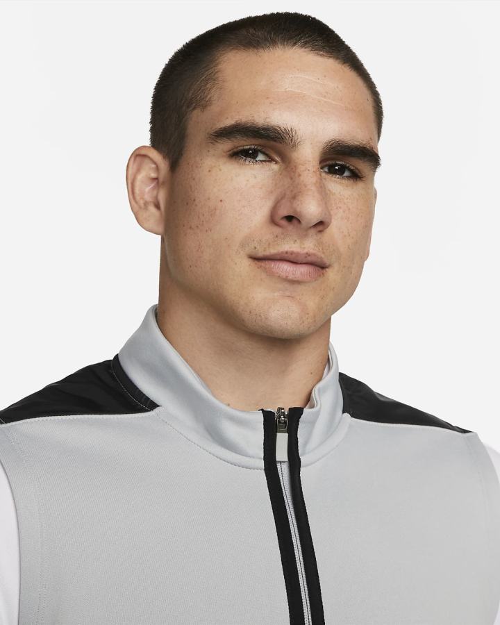 Chalecos Nike Therma-FIT Victory 1/2-Zip Golf Hombre Gris Claro Negras Blancas | KQEZT-8269
