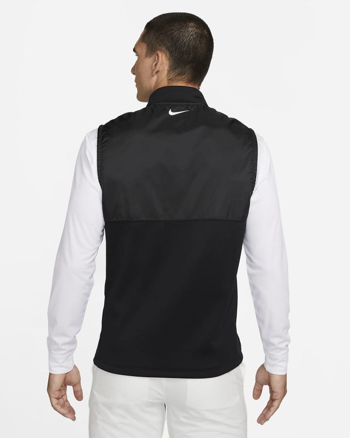 Chalecos Nike Therma-FIT Victory 1/2-Zip Golf Hombre Negras Blancas | XGLAU-3469