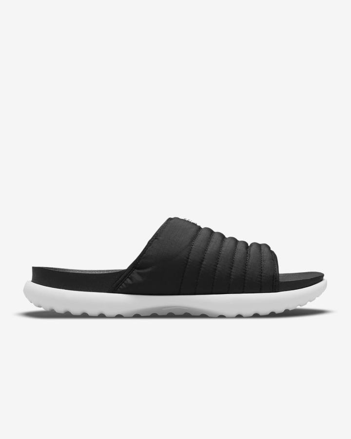 Chanclas Nike Asuna 2 Hombre Negras Gris Oscuro Blancas Negras | OTEKR-4519