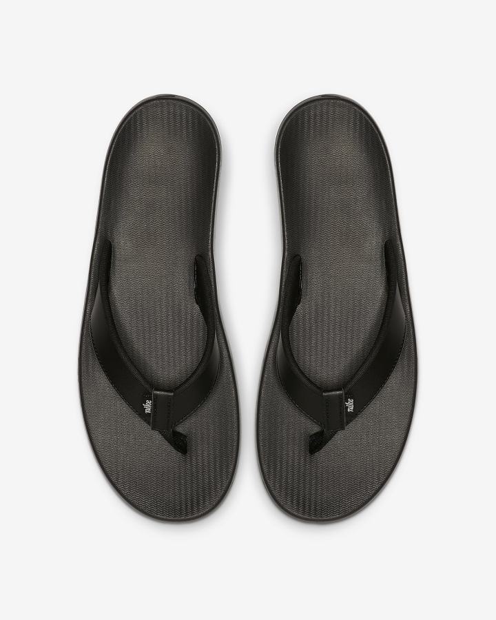 Chanclas Nike Bella Kai Mujer Negras Blancas Metal Plateadas | MSHTO-2948