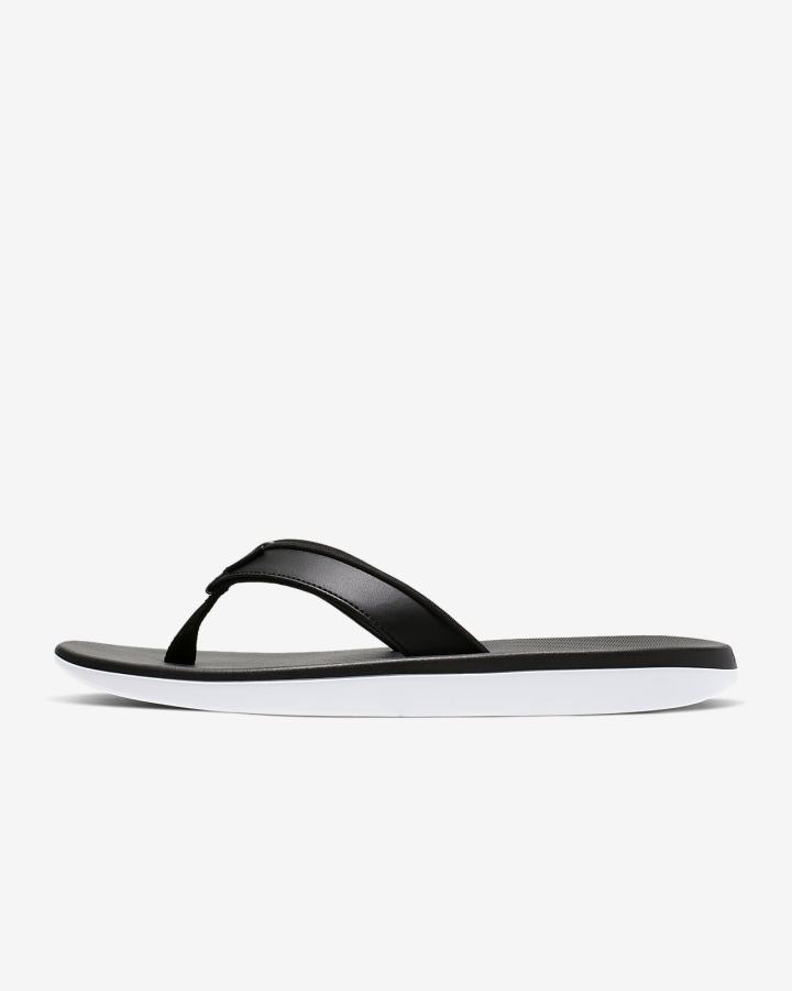 Chanclas Nike Bella Kai Mujer Negras Blancas Metal Plateadas | MSHTO-2948