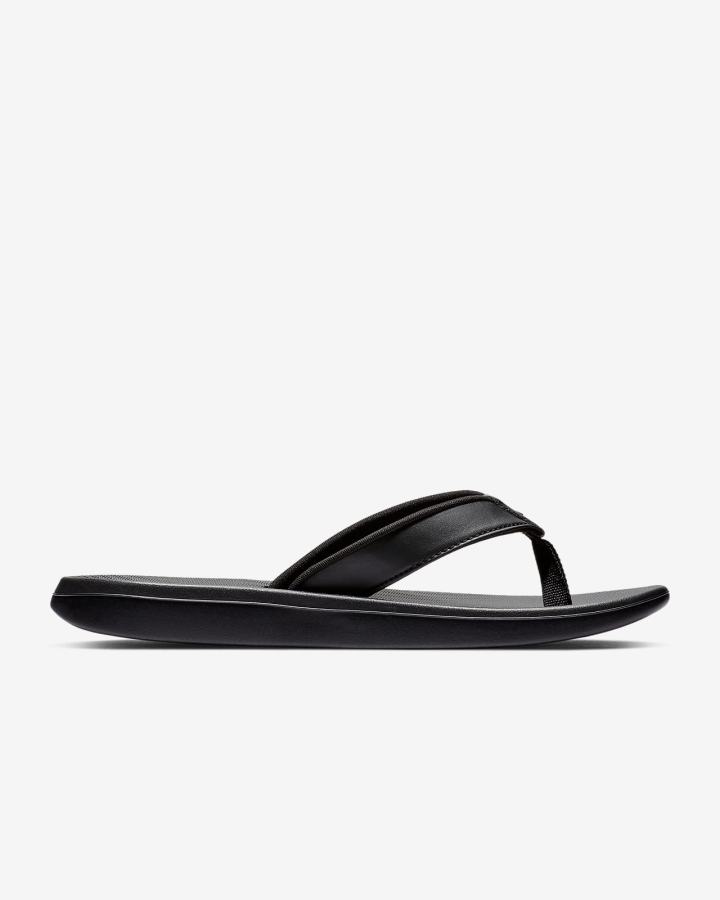 Chanclas Nike Bella Kai Mujer Negras Rosas | SZBRA-5369