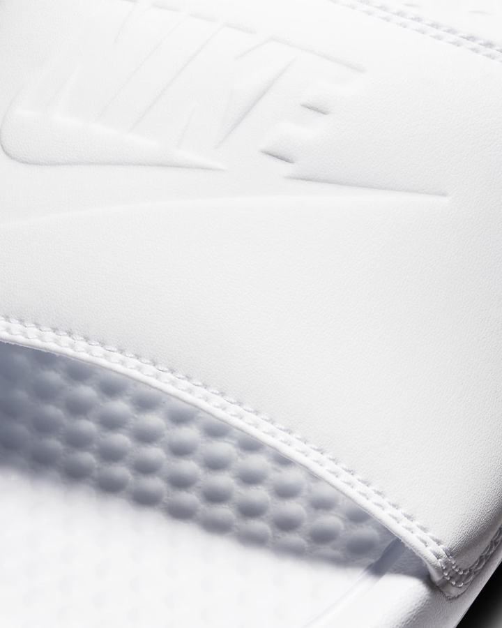 Chanclas Nike Benassi JDI Mujer Blancas | LZJVT-5902