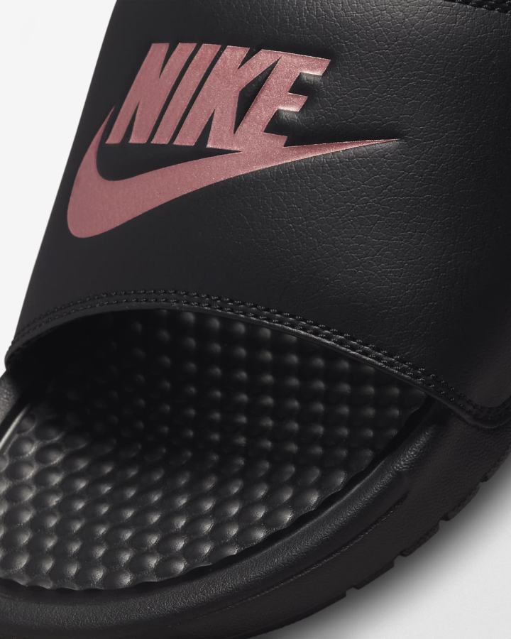 Chanclas Nike Benassi JDI Mujer Negras Rosas Doradas | WOCBR-2987