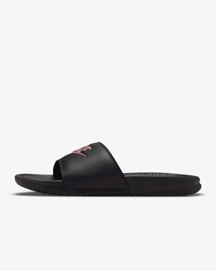 Chanclas Nike Benassi JDI Mujer Negras Rosas Doradas | WOCBR-2987