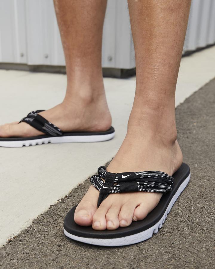 Chanclas Nike EcoHaven Next Nature Hombre Negras Blancas | IZXVA-2389