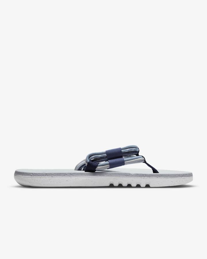 Chanclas Nike EcoHaven Next Nature Hombre Azul Marino Gris Azules Blancas | KHJPI-1492