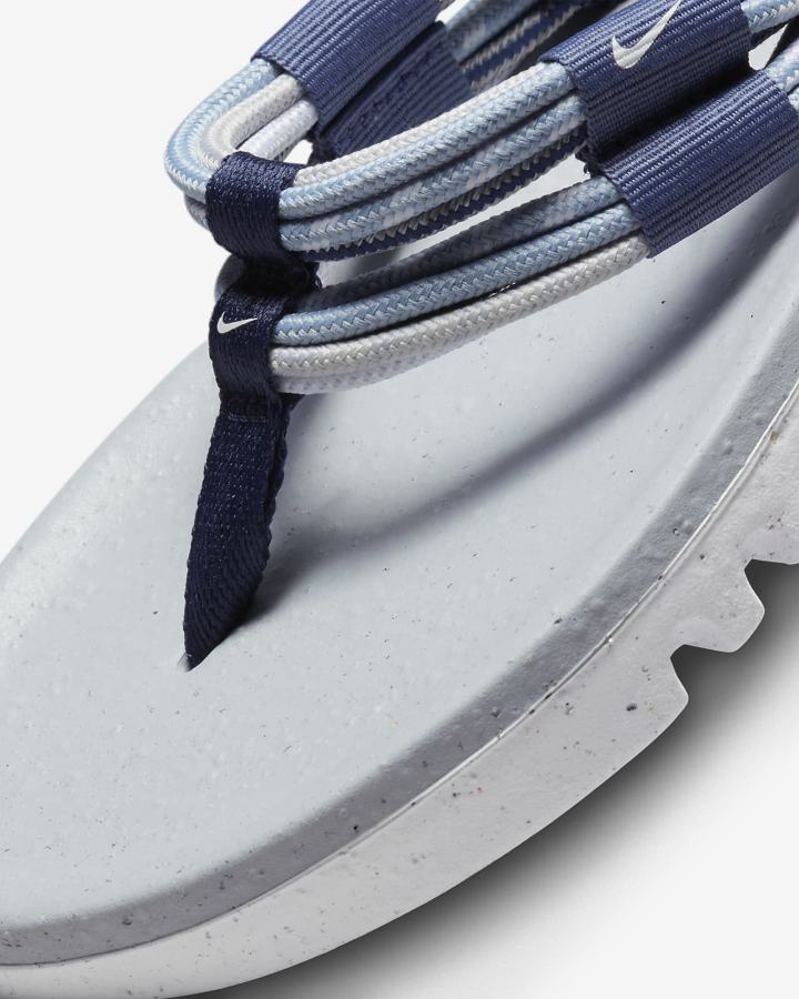 Chanclas Nike EcoHaven Next Nature Hombre Azul Marino Gris Azules Blancas | KHJPI-1492