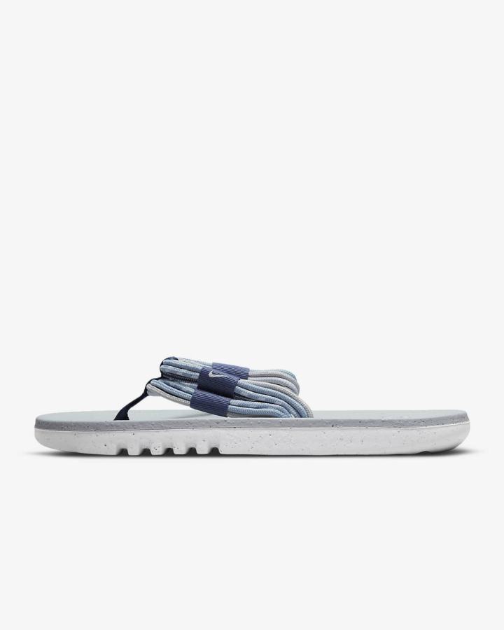 Chanclas Nike EcoHaven Next Nature Hombre Azul Marino Gris Azules Blancas | KHJPI-1492