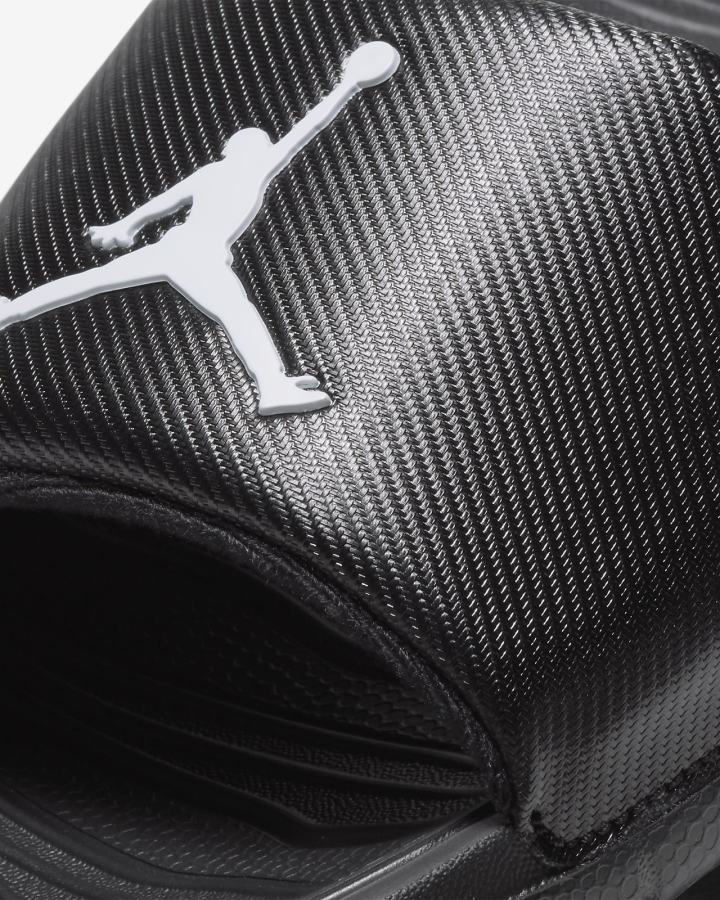 Chanclas Nike Jordan Break Hombre Negras Blancas | EDGUY-0217