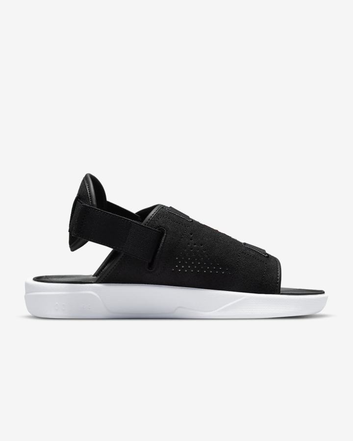 Chanclas Nike Jordan LS Hombre Negras Blancas Rojas | EIGSM-8396