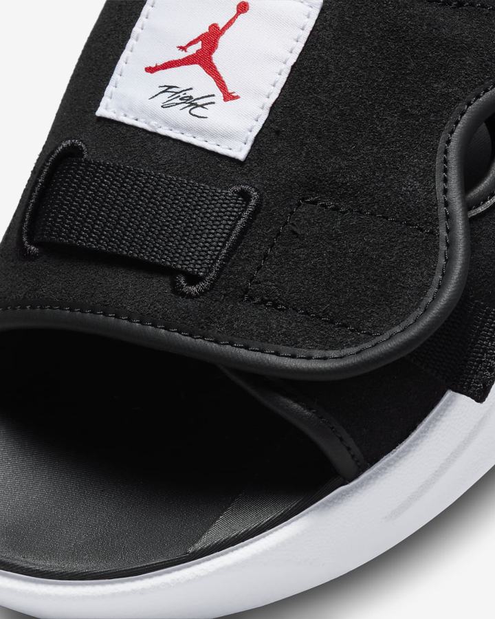 Chanclas Nike Jordan LS Hombre Negras Blancas Rojas | EIGSM-8396