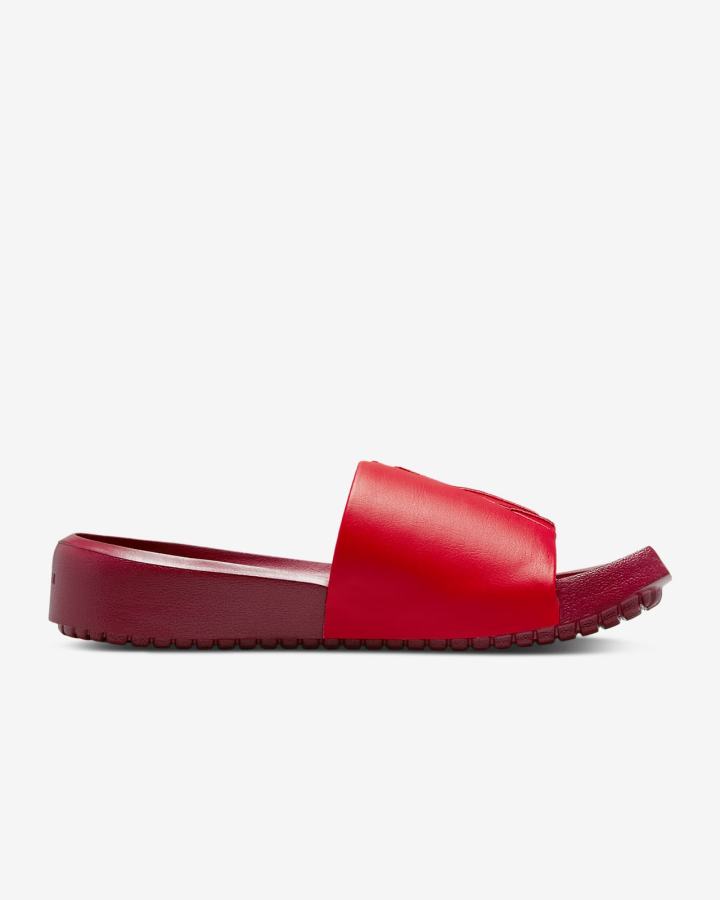 Chanclas Nike Jordan NOLA Mujer Rojas Burdeos | NRQTF-7439