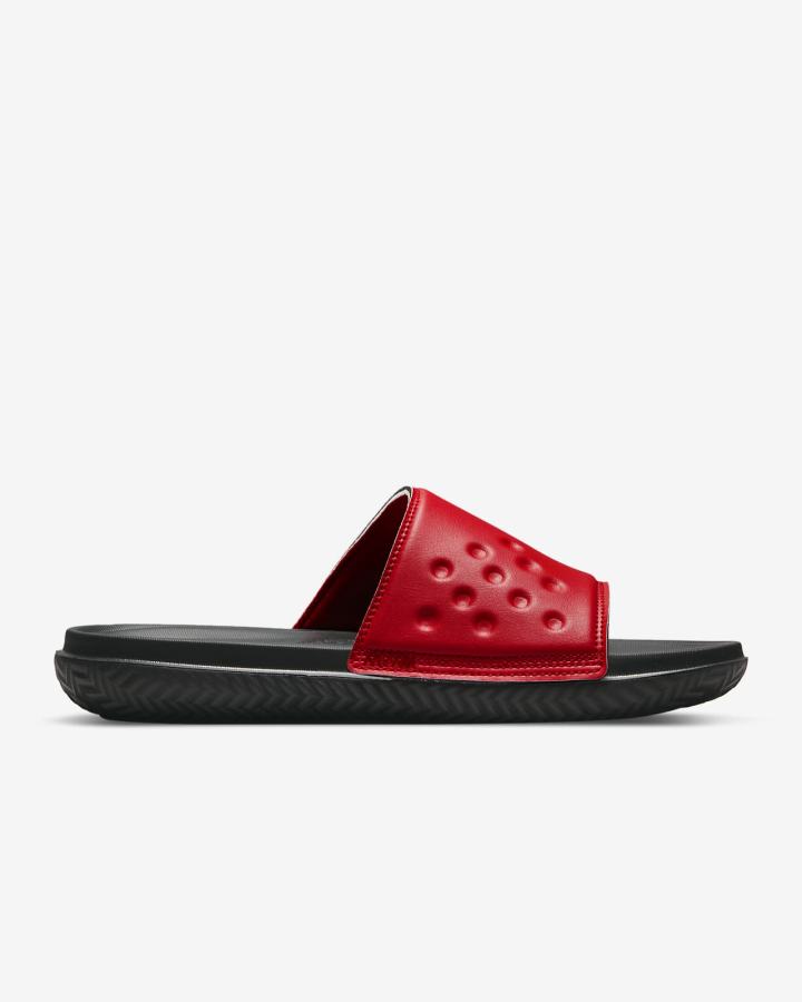 Chanclas Nike Jordan Play Hombre Rojas Blancas Rojas Negras | PYFKZ-2396