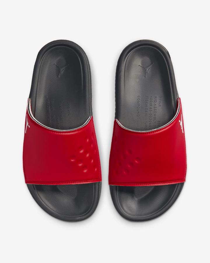 Chanclas Nike Jordan Play Hombre Rojas Blancas Rojas Negras | PYFKZ-2396