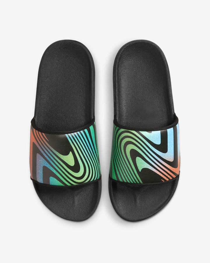 Chanclas Nike Offcourt A.I.R Mujer Negras Multicolor Negras | TUNLR-2801