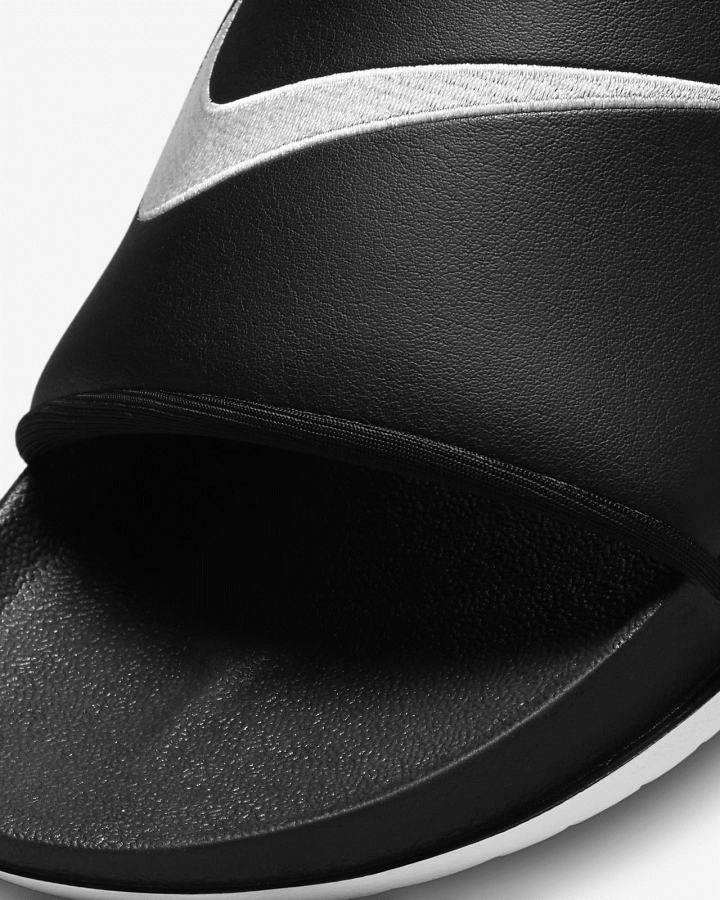 Chanclas Nike Offcourt FlyEase Easy On/Off Hombre Negras Blancas | WMTVC-6342