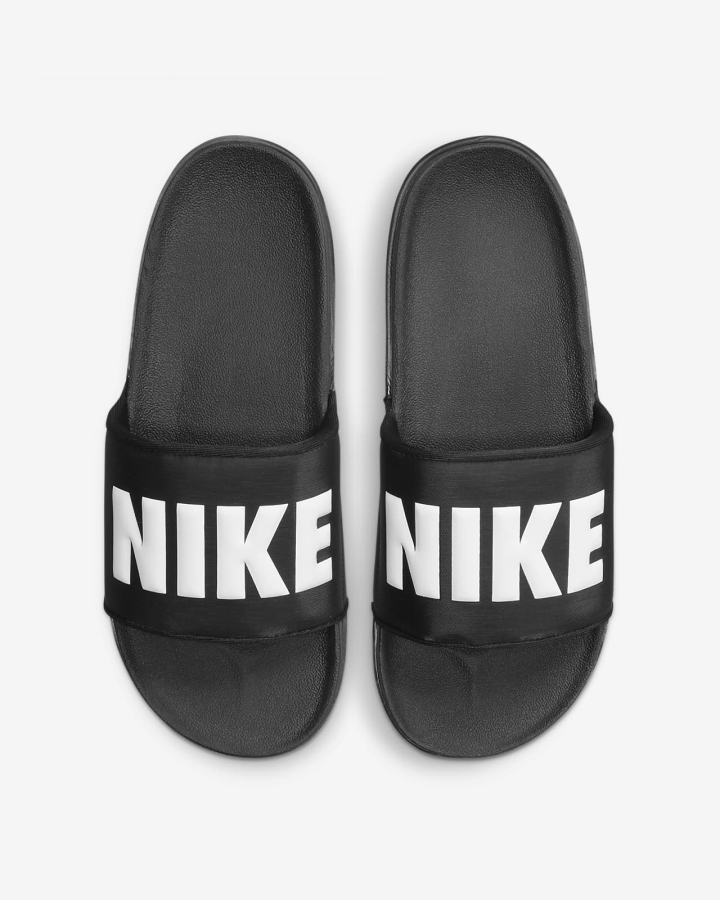 Chanclas Nike Offcourt Hombre Negras Blancas | THQZP-5249
