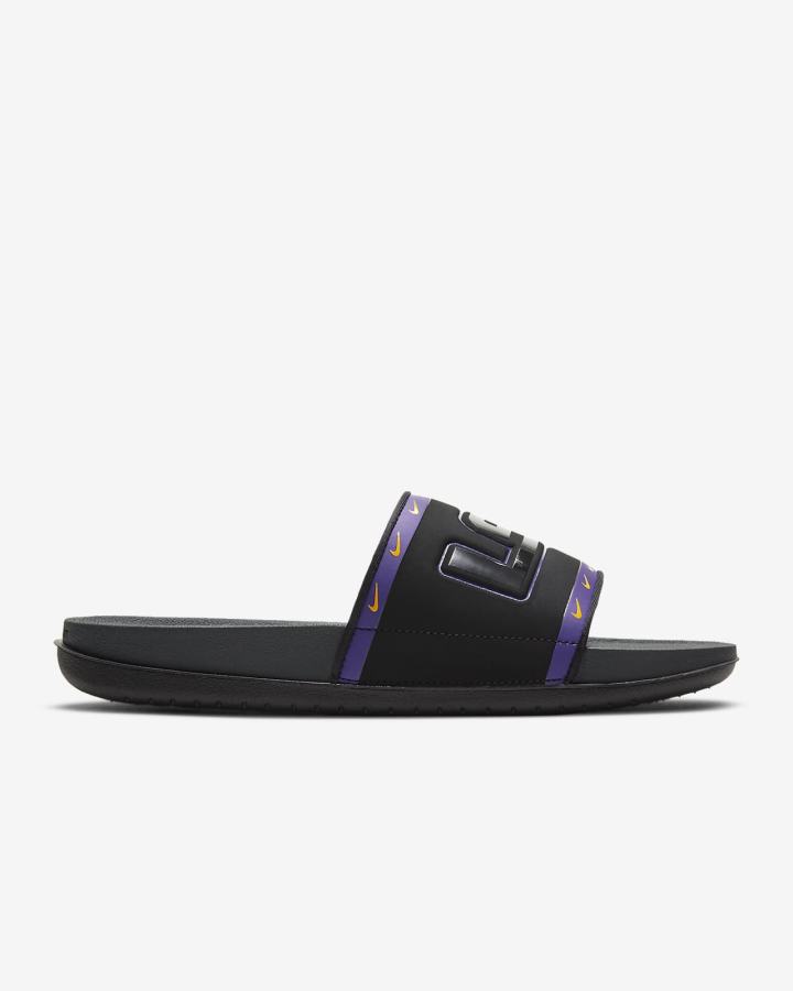 Chanclas Nike Offcourt (Kentucky) Hombre Negras Moradas Doradas Gris | AFVYW-9138