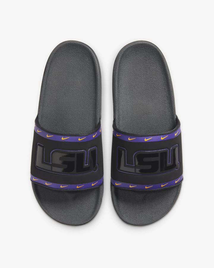 Chanclas Nike Offcourt (Kentucky) Hombre Negras Moradas Doradas Gris | AFVYW-9138