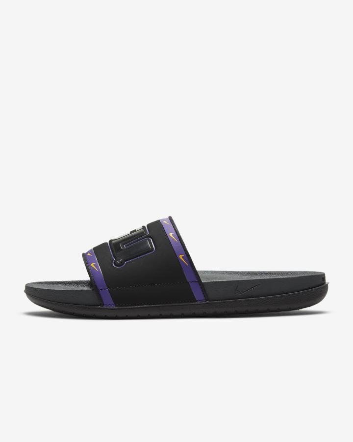 Chanclas Nike Offcourt (Kentucky) Hombre Negras Moradas Doradas Gris | AFVYW-9138