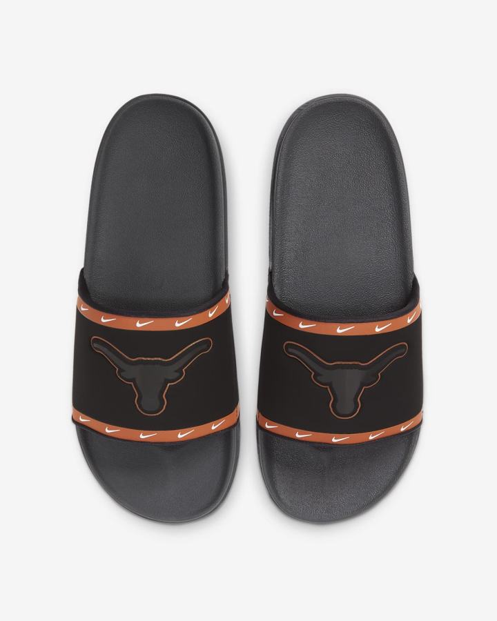 Chanclas Nike Offcourt (Kentucky) Hombre Negras Naranjas Blancas Gris | GYAKV-4076