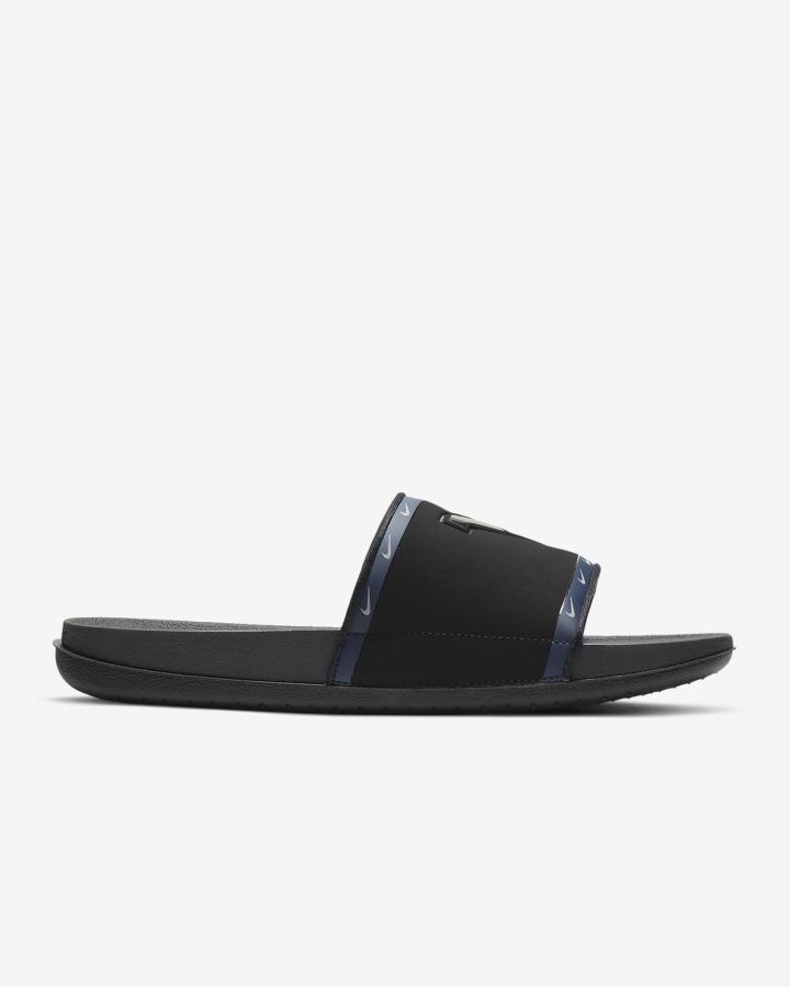 Chanclas Nike Offcourt (Kentucky) Hombre Negras Azul Marino Doradas Gris | KRNHW-0146