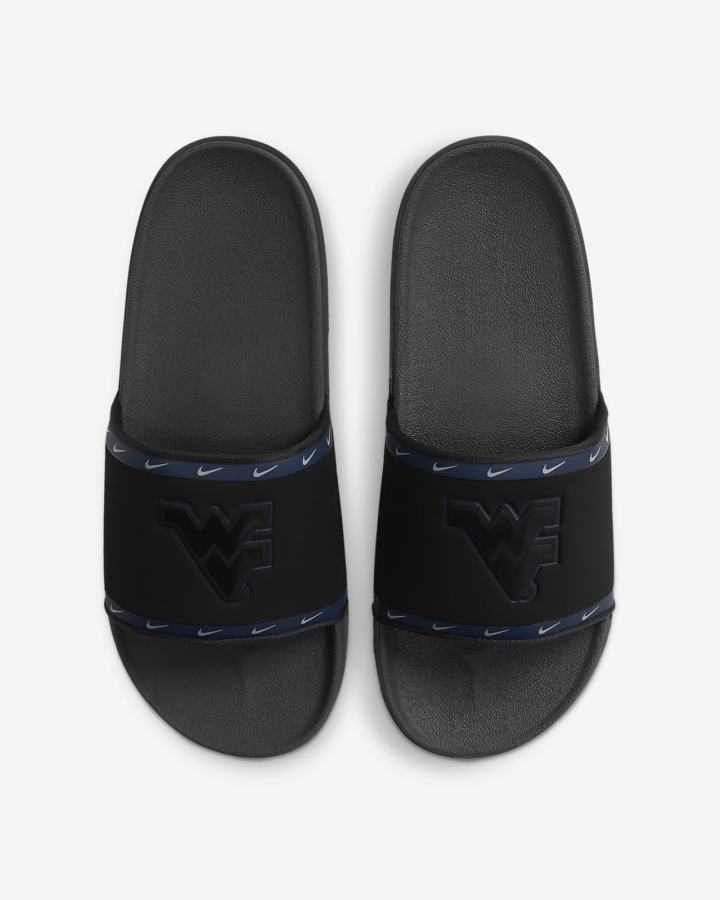 Chanclas Nike Offcourt (Kentucky) Hombre Negras Azul Marino Doradas Gris | KRNHW-0146