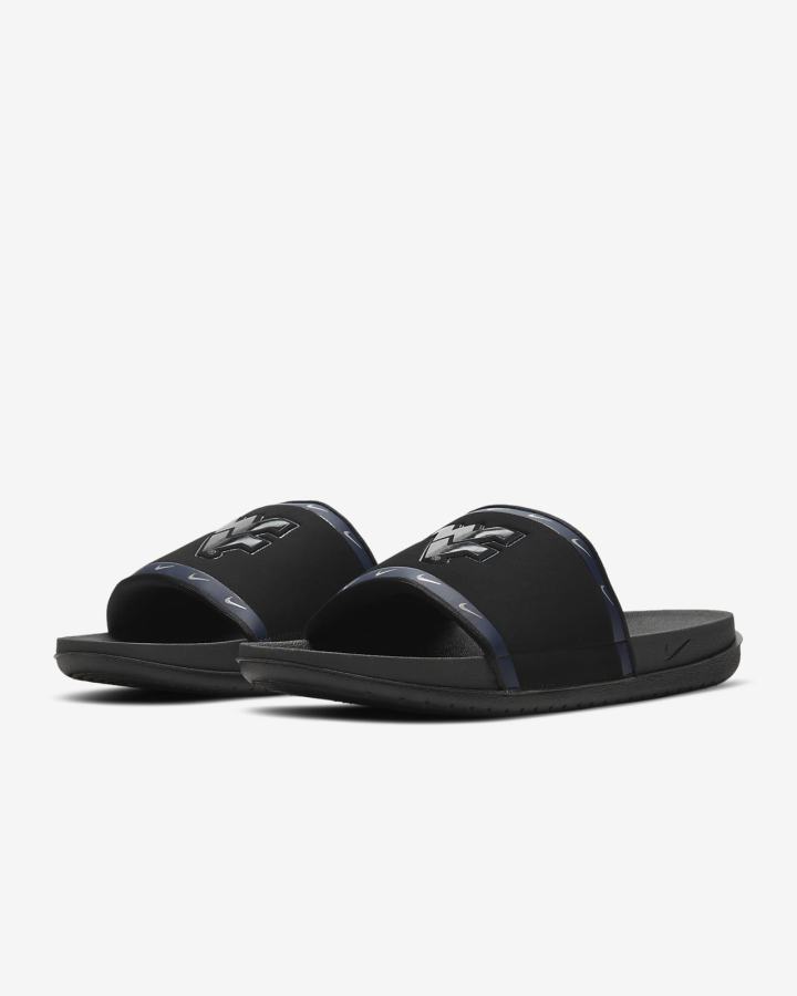 Chanclas Nike Offcourt (Kentucky) Hombre Negras Azul Marino Doradas Gris | KRNHW-0146