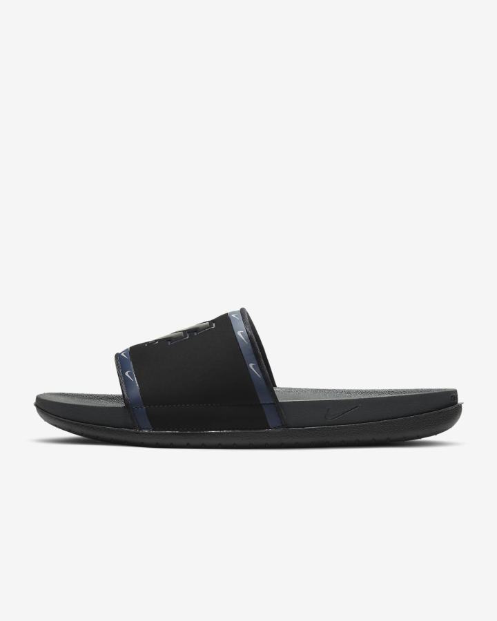 Chanclas Nike Offcourt (Kentucky) Hombre Negras Azul Marino Doradas Gris | KRNHW-0146