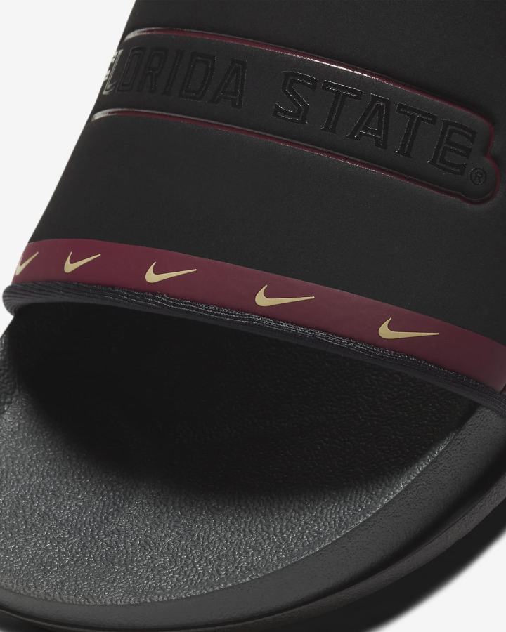 Chanclas Nike Offcourt (Kentucky) Hombre Negras Burdeos Doradas Gris | KXQFE-1240