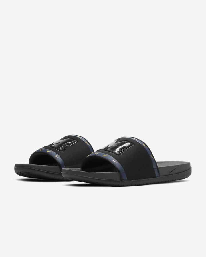 Chanclas Nike Offcourt (Kentucky) Hombre Negras Azul Marino Gris | RJDNL-5382