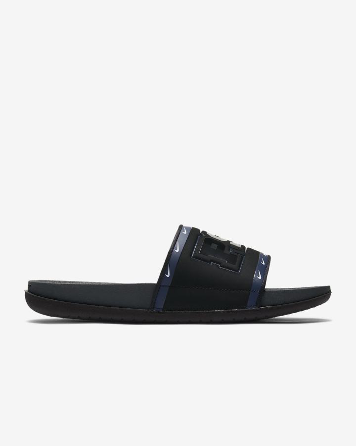 Chanclas Nike Offcourt (Kentucky) Hombre Negras Azul Marino Blancas Gris | RYVCW-0812