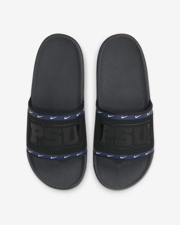 Chanclas Nike Offcourt (Kentucky) Hombre Negras Azul Marino Blancas Gris | RYVCW-0812