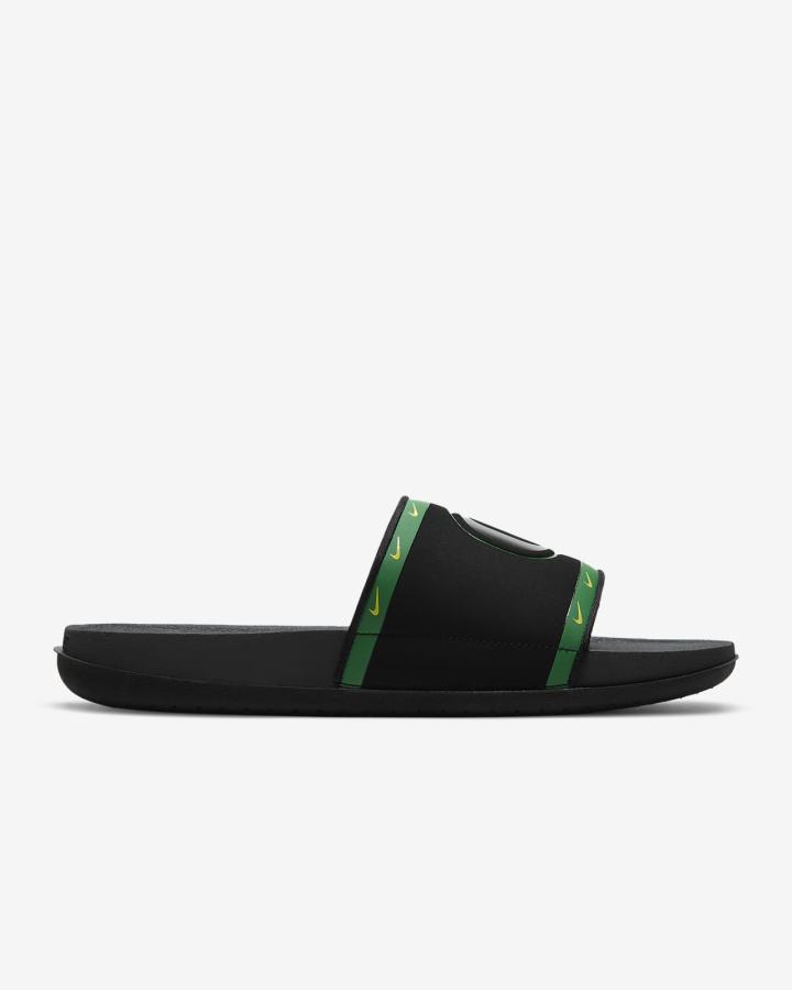 Chanclas Nike Offcourt (Kentucky) Hombre Negras Verde Amarillo Gris | TXNGJ-2671