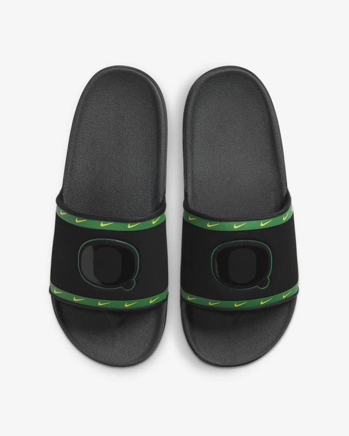 Chanclas Nike Offcourt (Kentucky) Hombre Negras Verde Amarillo Gris | TXNGJ-2671