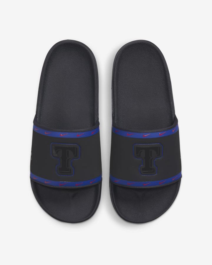 Chanclas Nike Offcourt (MLB Cleveland) Hombre Negras Azul Real Oscuro Azules Rojas Gris | BPXRM-3165