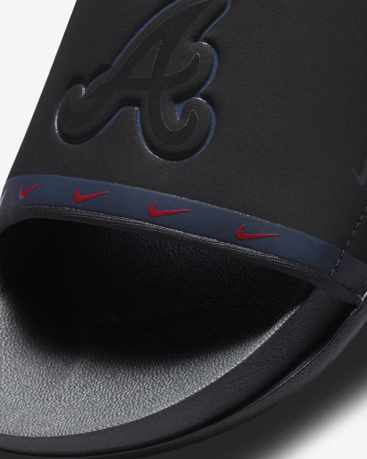 Chanclas Nike Offcourt (MLB Cleveland) Hombre Negras Azul Marino Rojas Gris | CEDVB-2730