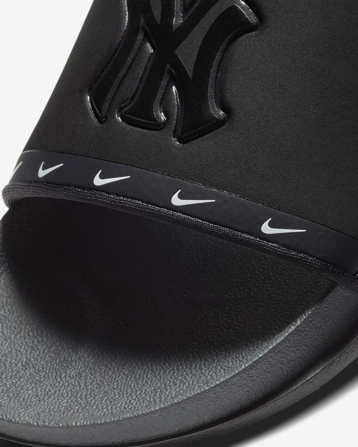 Chanclas Nike Offcourt (MLB Cleveland) Hombre Negras Azules Blancas Gris | CJOBU-9058