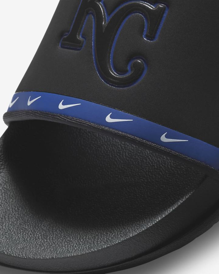 Chanclas Nike Offcourt (MLB Cleveland) Hombre Negras Azules Blancas Gris | DBEOM-1963