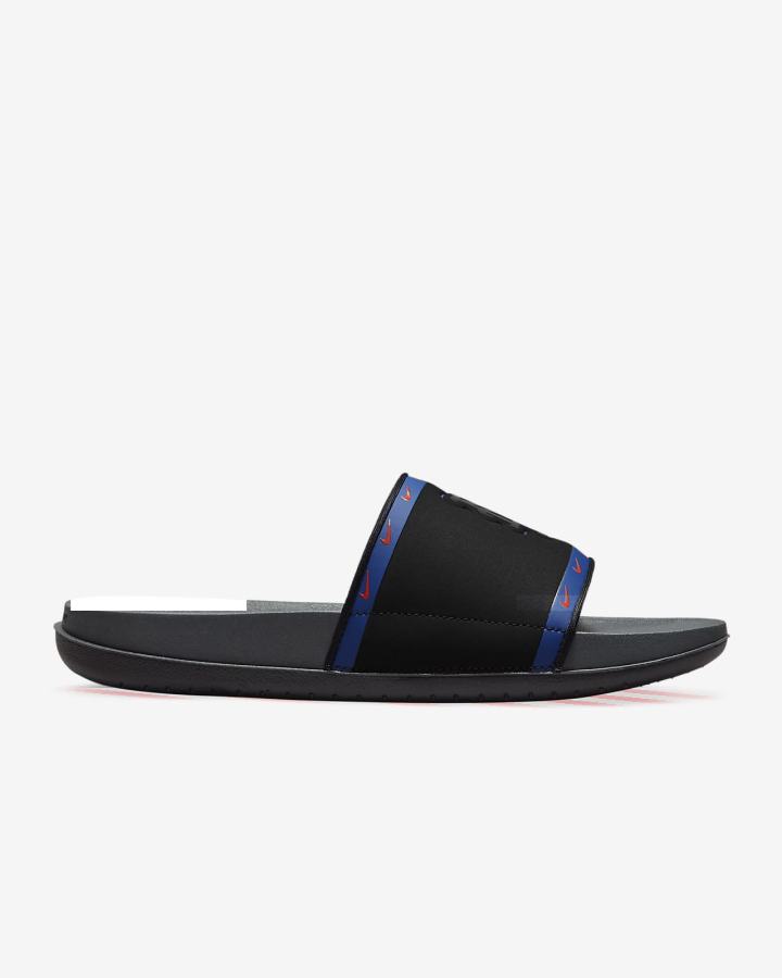 Chanclas Nike Offcourt (MLB Cleveland) Hombre Negras Azules Naranjas Gris | DZCTM-2956