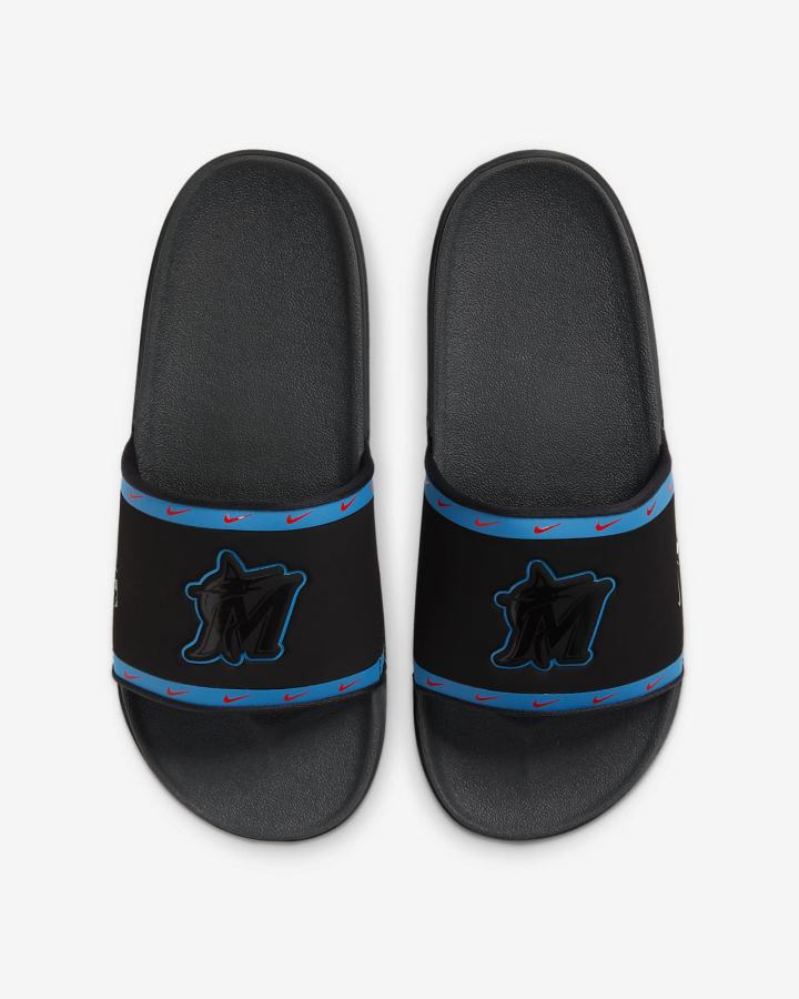 Chanclas Nike Offcourt (MLB Cleveland) Hombre Negras Azules Rojas Gris | EQUKC-2069