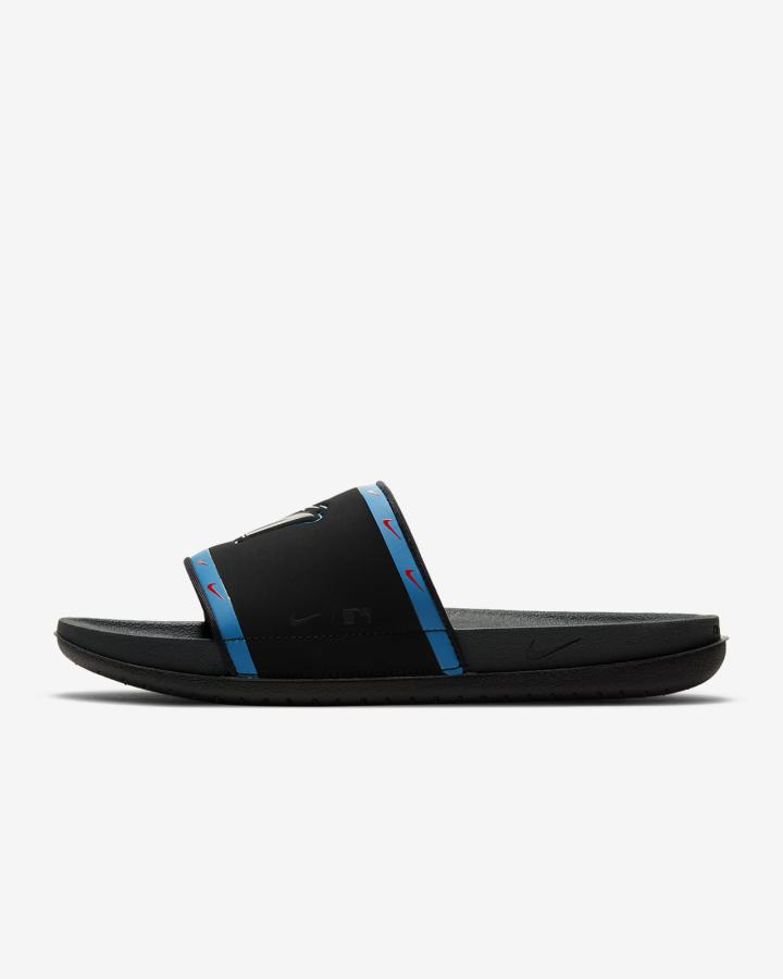 Chanclas Nike Offcourt (MLB Cleveland) Hombre Negras Azules Rojas Gris | EQUKC-2069