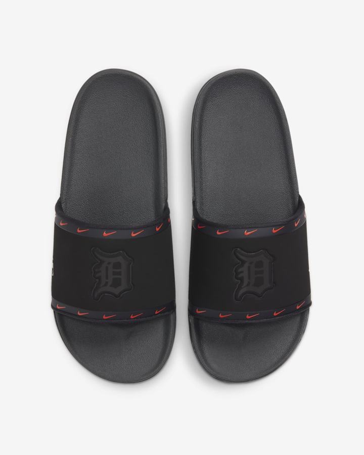 Chanclas Nike Offcourt (MLB Cleveland) Hombre Negras Azules Naranjas Gris | HLGJF-0328